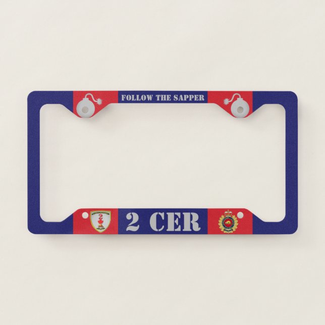 2 Combat Engineer Regiment Licence Plate Frame (Front)