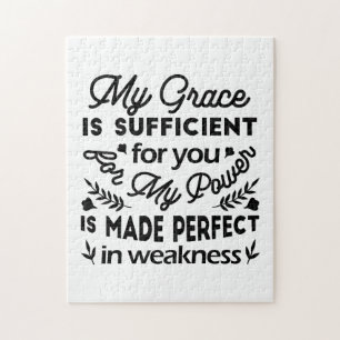 2 Corinthians 12:9 – My Grace Is Sufficient Art Jigsaw Puzzle