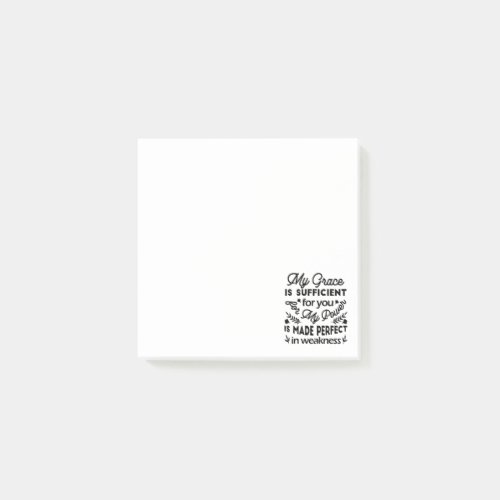 2 Corinthians 12:9 – My Grace Is Sufficient Art Post-it Notes