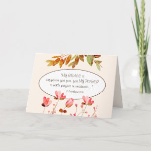 2 Corinthians 12:9 MY GRACE is sufficient for you Card