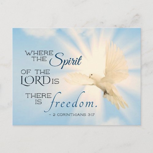 2 Corinthians 317 Where the Spirit of the Lord is Postcard