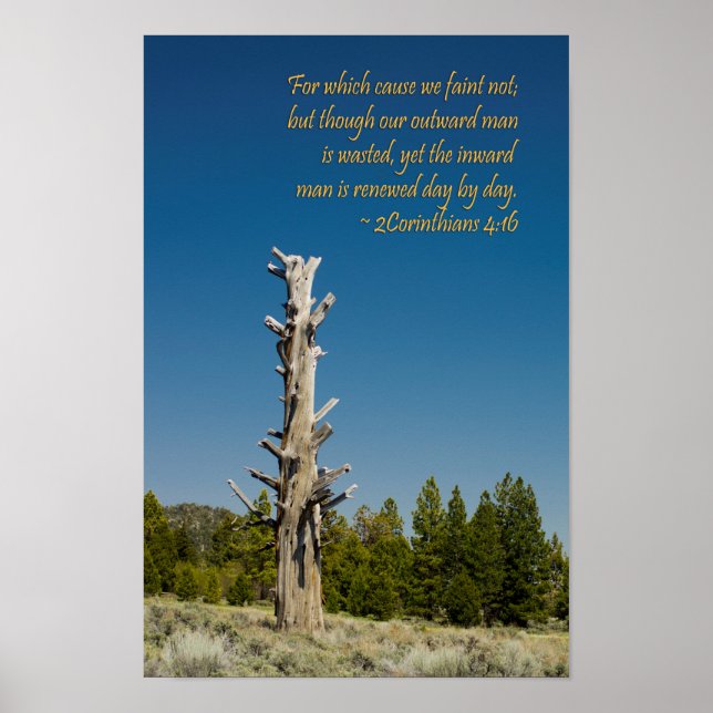 2 Corinthians 4:16 Poster (Front)