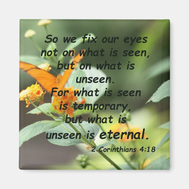 2 Corinthians 4:18 Magnet (Front)