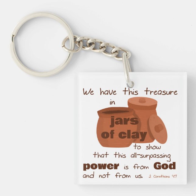 2 Corinthians 4:7 Keychain (Jars of Clay) (Front)