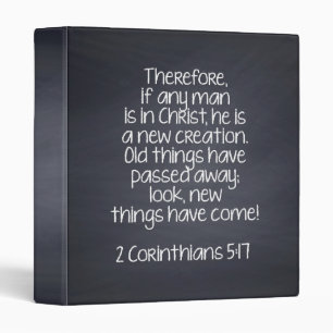 2 Corinthians 5:17 Bible Verse Binder