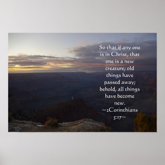 2 Corinthians 5:17 Poster (Front)