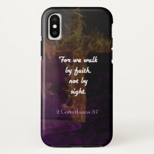 2 Corinthians 5:7 Bible Verse Quote About Faith iPhone X Case