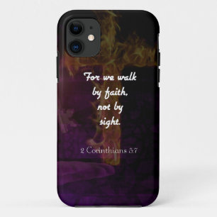2 Corinthians 5:7 Bible Verse Quote About Faith iPhone 11 Case