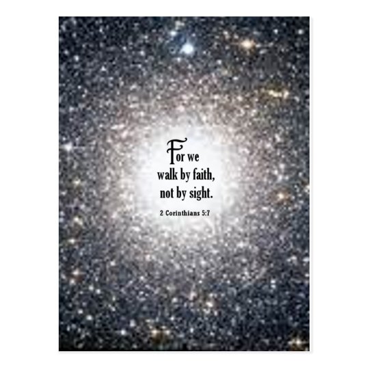 2 Corinthians 5:7 Postcard | Zazzle.com