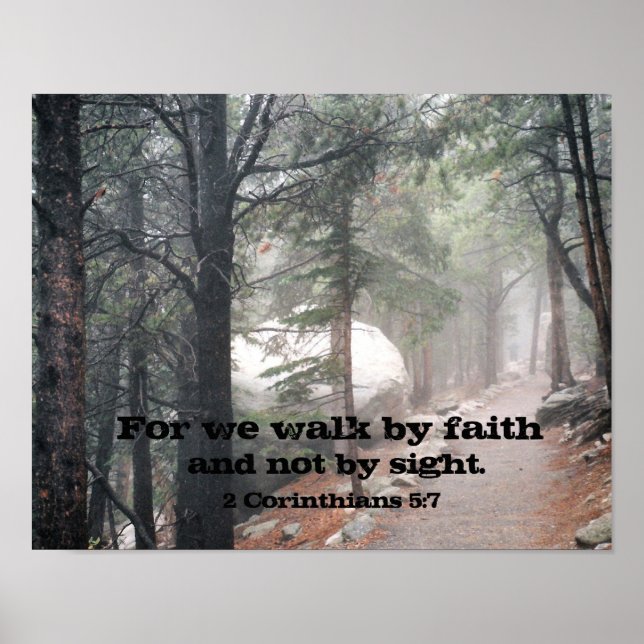 2 Corinthians 5:7 Poster (Front)