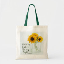 Walk By Faith Not By Sight Tote Bag  Christian Tote Bags - Corinthian's  Corner