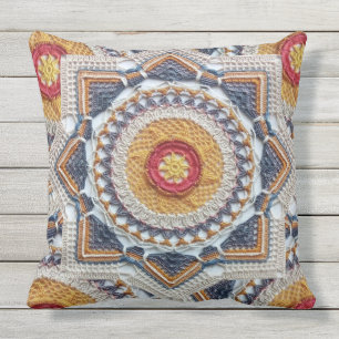 2, Crochet Home Decor Designs Outdoor Pillow