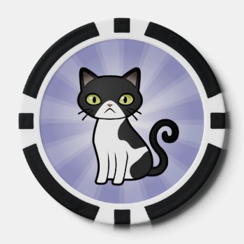 2 Custom Cats Poker Chips by CartoonizeMyPet at Zazzle