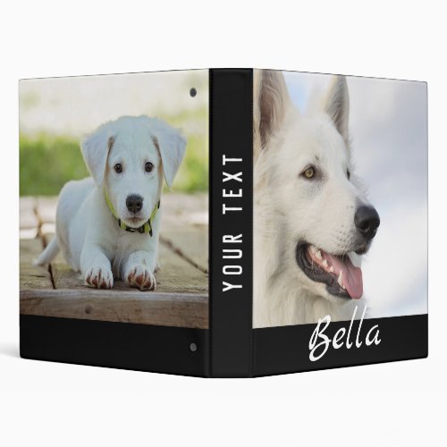 2 Custom Full Photos Pet Dog Photo Album  3 Ring Binder