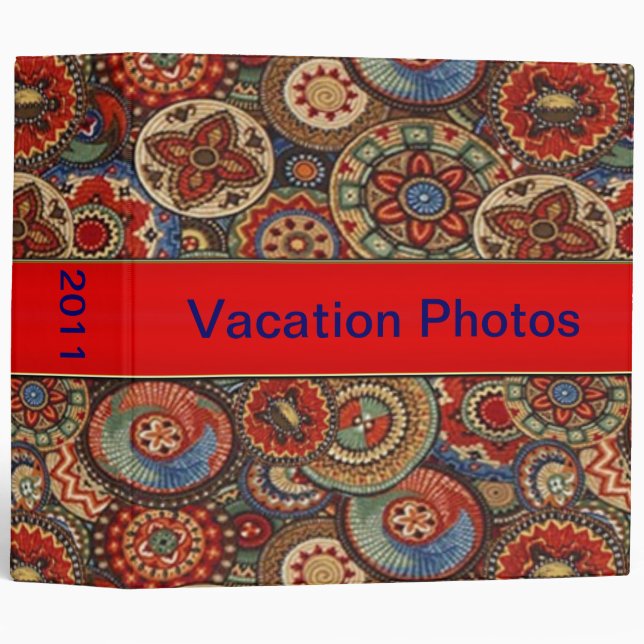 2" Customizable Vacation Binder (Front/Spine)