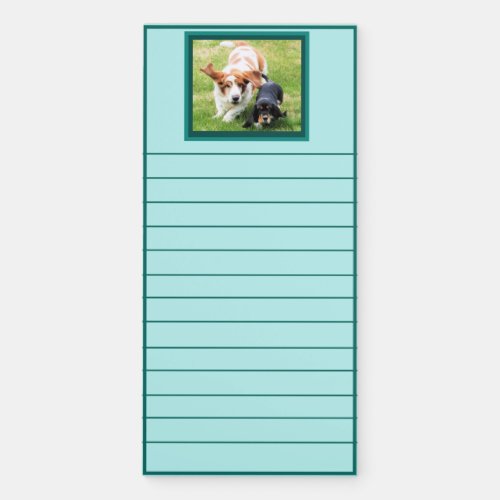 2 Cute Basset Hounds on Magnetic Notepad