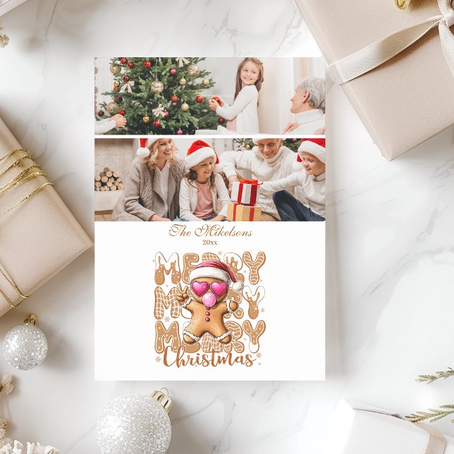 2 Cute Gingerbread  Merry Christmas  Holiday Card (Creator Uploaded)