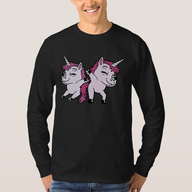 2 Dabbing Unicorns Team T-Shirt (Front)