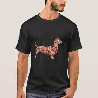 2 Dachshund Girl-Funny Dachshund Hippie Dog Lovers T-Shirt
