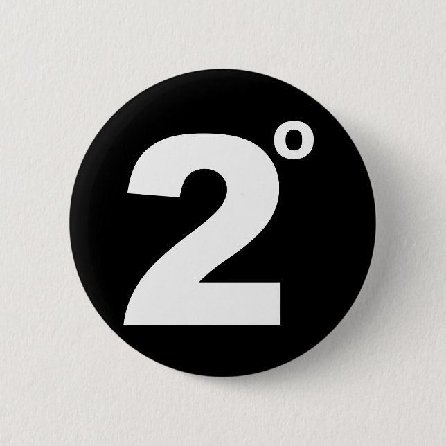 2 degrees of climate change button (Front)