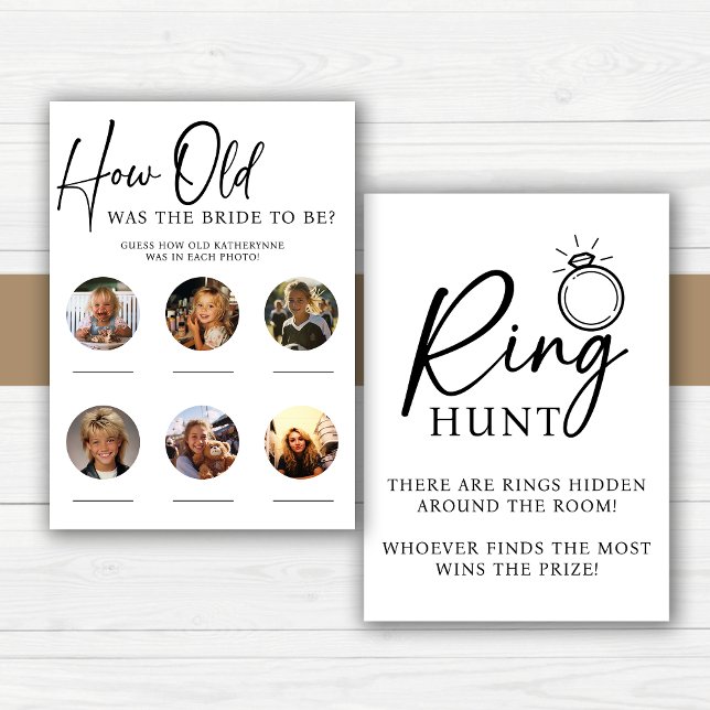 2 Different Budget Bridal Shower Party Games Flyer (Budget Bridal Shower Party 2 Games Flyer)