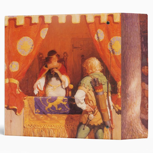 2 different Vintage Robin Hood designs by NC Wyeth 3 Ring Binder