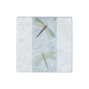 2 Dragonflies #1 Stone Magnet