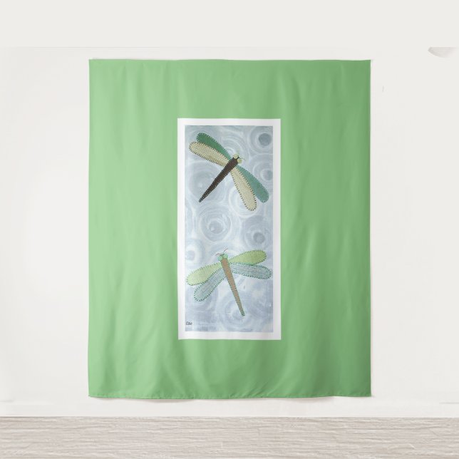 2 Dragonflies #1 Tapestry (Front)