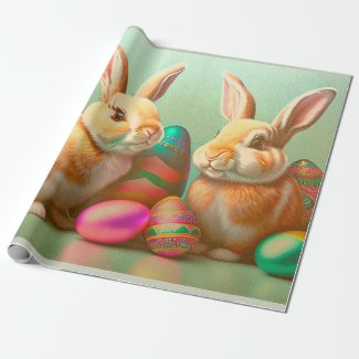 2 Easter Bunny And Eggs Collection