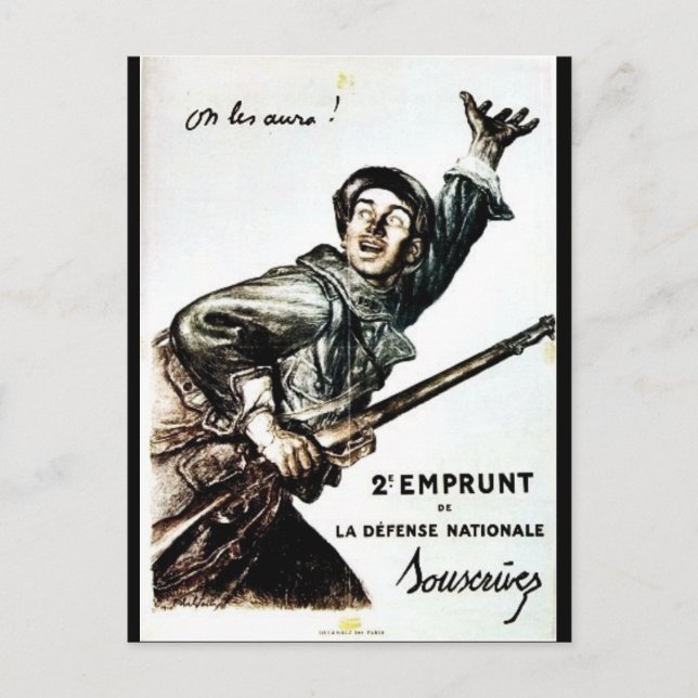 2 Emprunt De La Defense Nationale Postcard (Front)