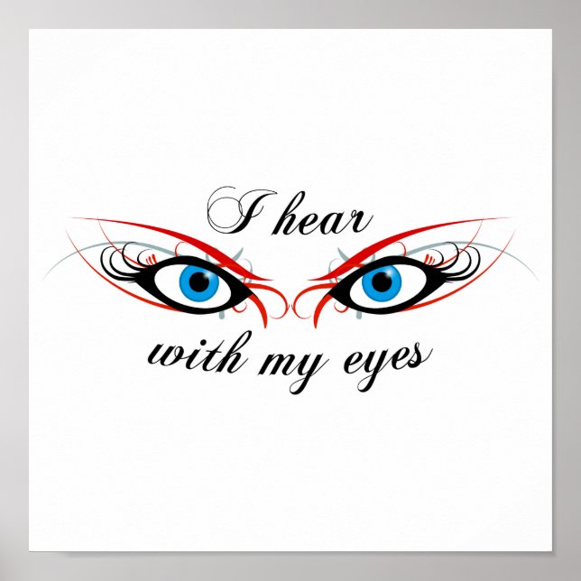 2 EYES I hear with my eyes Poster (Front)