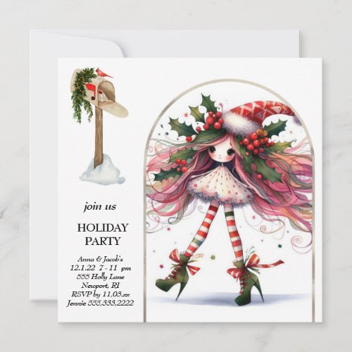 *~* 2 Fantasy Cute Sweet Woman Elf  Invitation