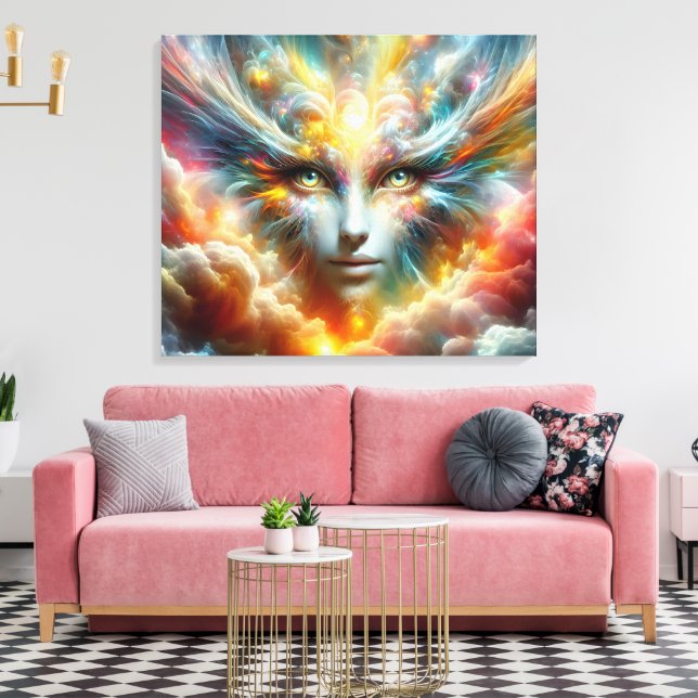 #2 Fantasy World  Canvas Print (Insitu(LivingRoom))