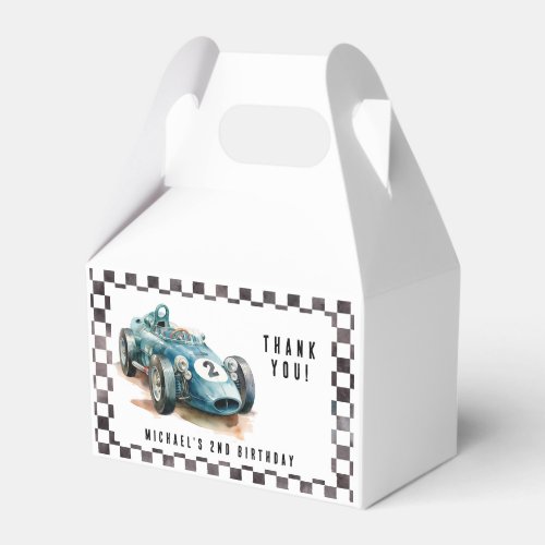 2 Fast Birthday Race Car Boy Birthday Party  Favor Boxes