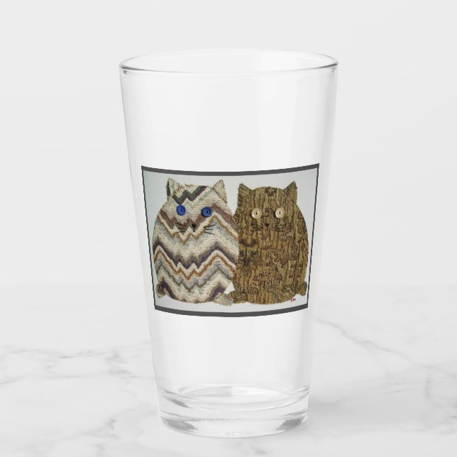 2 Fat Cats #1 Glass (Front)