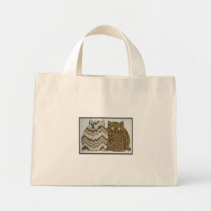 2 Fat Cats #1 Mini Tote Bag