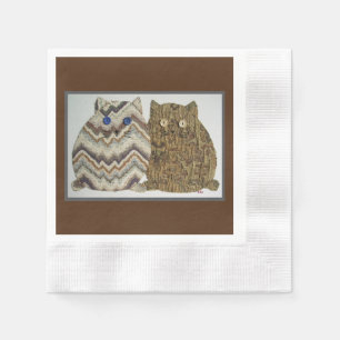 2 Fat Cats #1 Napkins