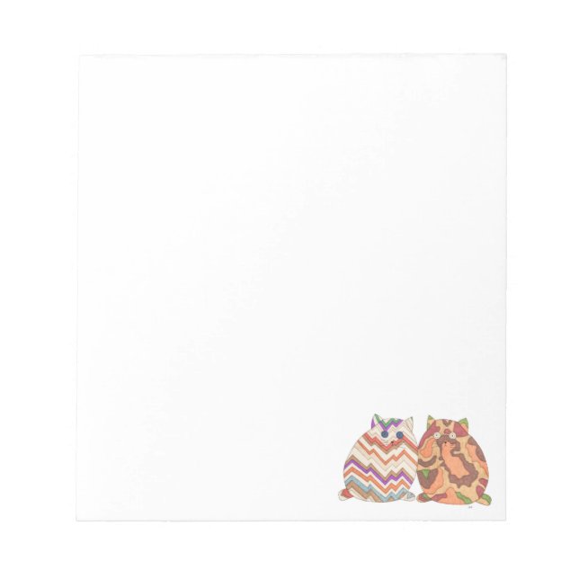 2 Fat Cats #1 Notepad (Front)