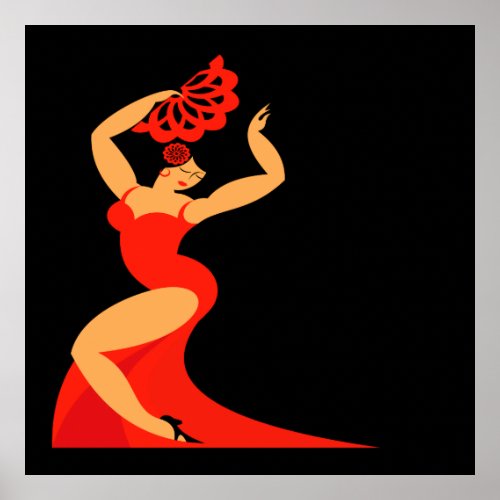 2 Flamenco Dancer Poster Lg