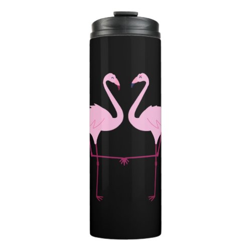 2 flamingo thermal tumbler