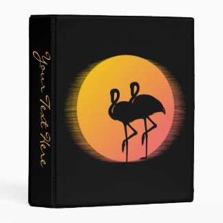2 Flamingos Mini Binder