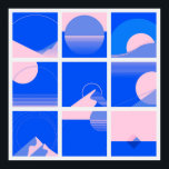 2-Foot Square Bauhaus Art Poster 7<br><div class="desc">The Bauhaus movement championed a geometric, abstract style featuring little sentiment or emotion and no historical nods, and its aesthetic continues to influence architects, designers and artists.
Its core objective was a radical concept: to reimagine the material world to reflect the unity of all the arts. designed by Freepik</div>