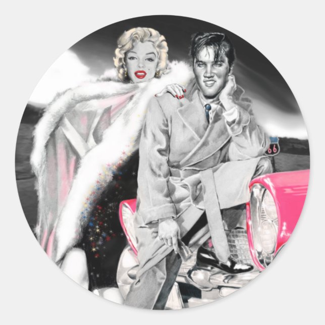 2 For The Road Classic Round Sticker (Front)