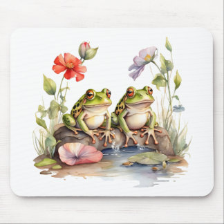 2 Frogs Mouse Pad