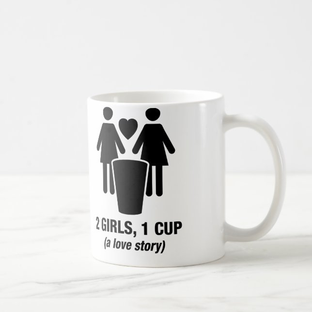 2 girls one cup - 2girls1cup - funny tee (Right)