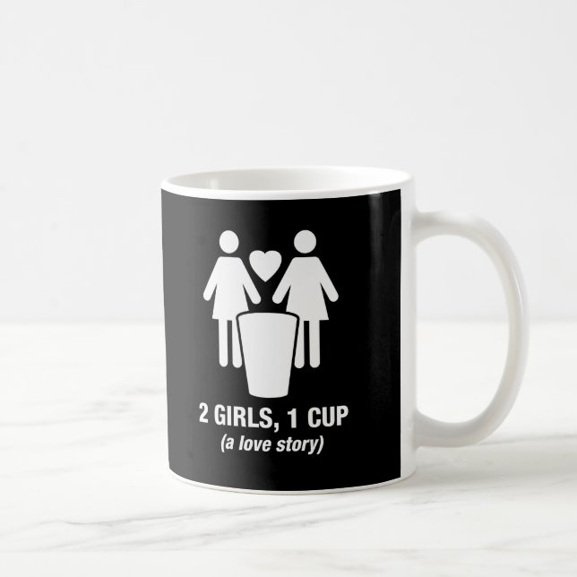 2 girls one cup - 2girls1cup - funny tee (Right)