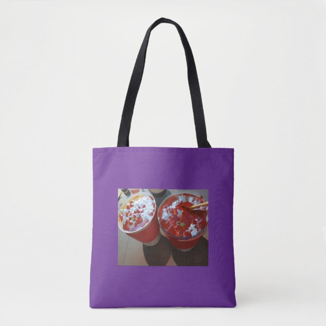 2 glasses drink red design tote bag (Front)