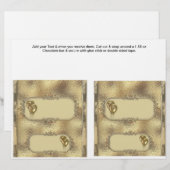 2 Golden Anniversary Custom Candy Bar Wrappers (Front/Back)