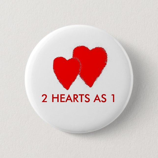 2 HEARTS AS 1 BUTTON (Front)