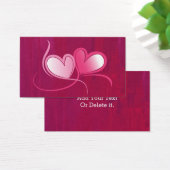 2 Hearts Dancing on a Fuschia Pink Background (Desk)